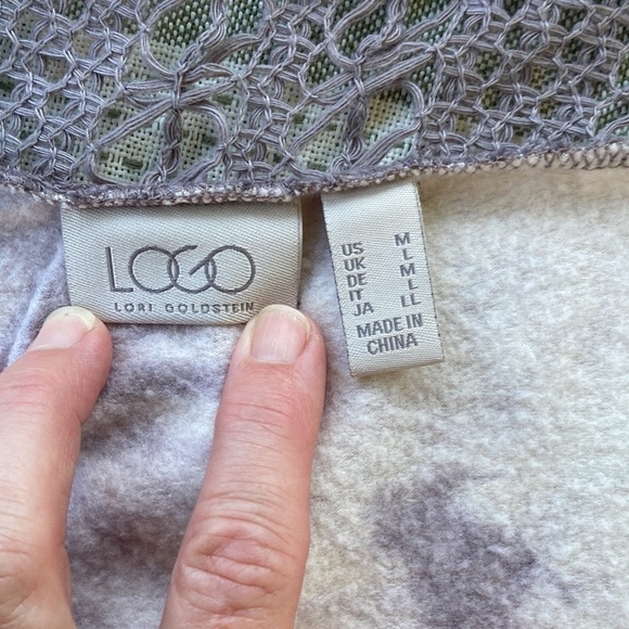 LOGO Lori Goldstein Open Front Cardigan Women's Size Medium - Picture 5 of 5